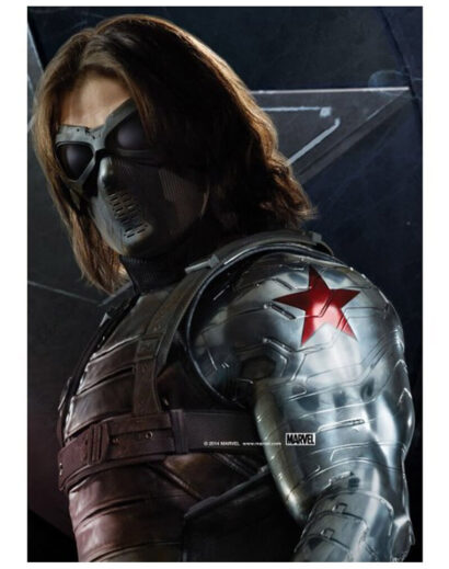 Captain America Winter Soldier Bucky Barnes Leather Jacket 2
