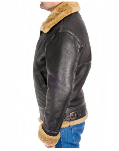 tom hardy shearling bomber leather jacket 1