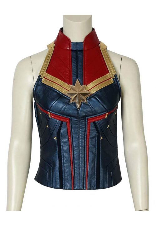 Carol Danvers Captain Marvel Leather Vest