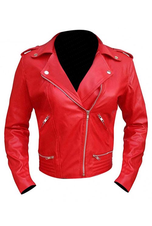 Red Southside Serpent Leather Jacket 2
