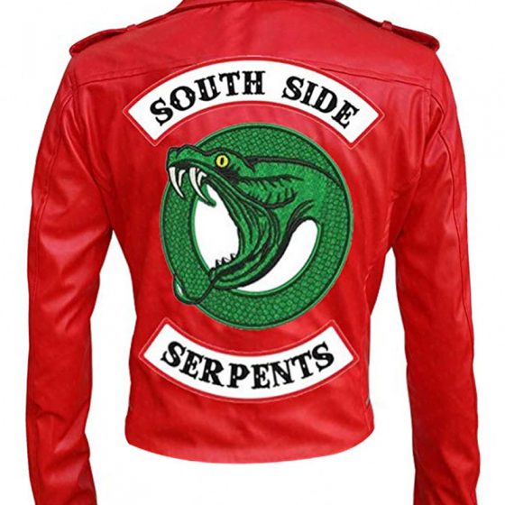 Red Southside Serpent Leather Jacket