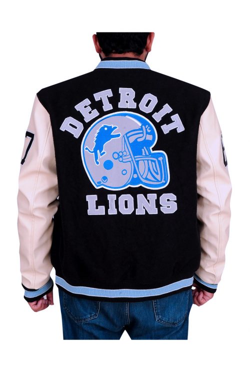 Detroit Lions Letterman Varsity Jacket 2