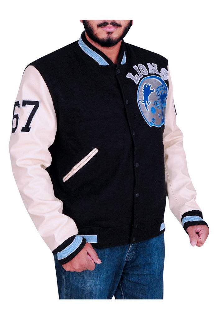 Detroit Lions Letterman Varsity Jacket | Detroit Lions Letterman Jacket