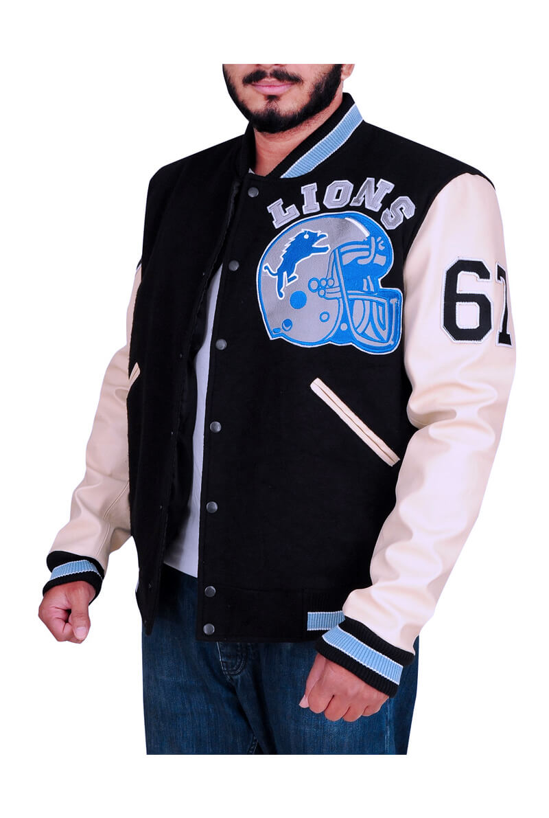 Detroit Lions Letterman Varsity Jacket | Detroit Lions Letterman Jacket