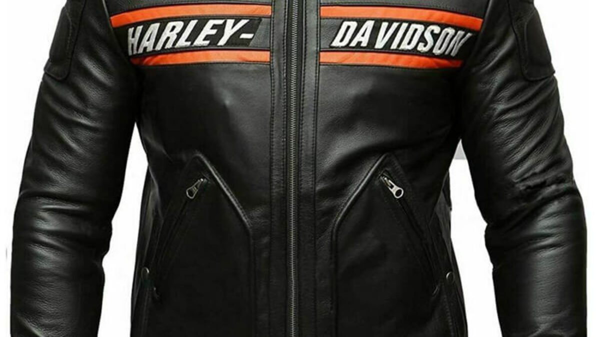 Bill Goldberg Black Harley Davidson Motorcycle Leather Jacket Mr