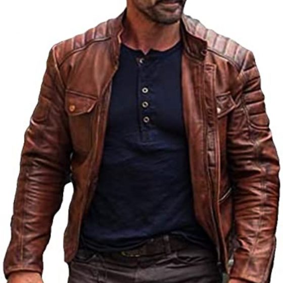 Boss Level Brown Leather jacket