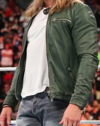 WWE Edge Green Leather Jacket