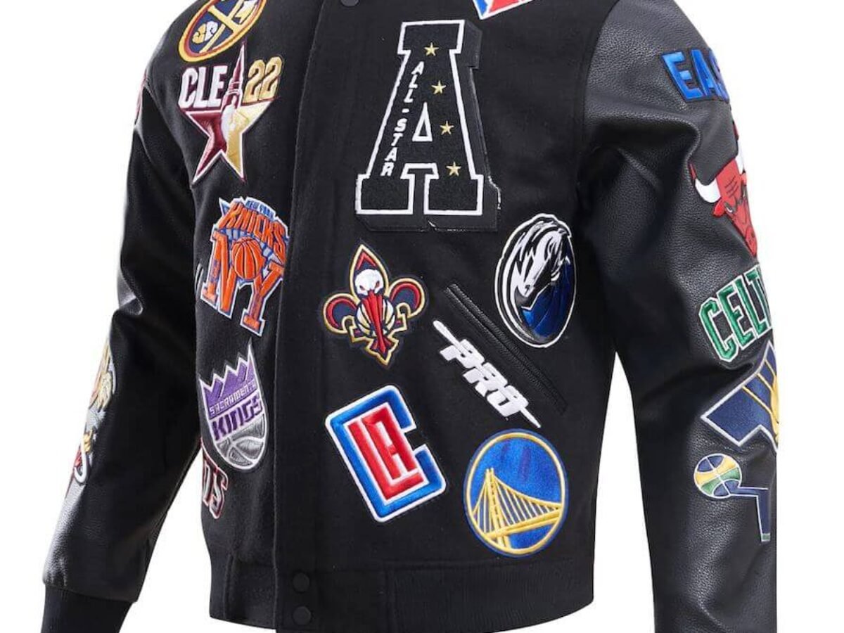 未使用 NBA ALL STAR 2022 Varsity Jacket L Black-2022-All-Star-Game-