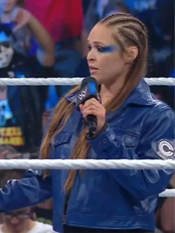 WWE Ronda Rousey Future Trunk Capsule Corp Leather Jacket
