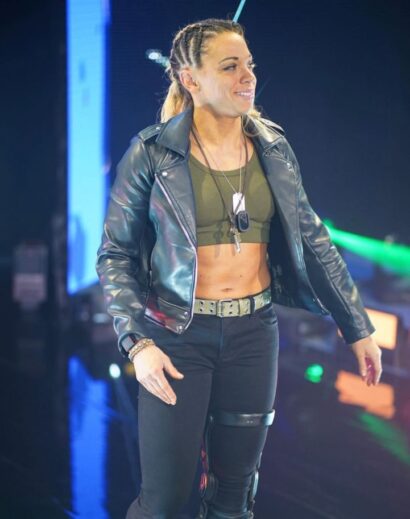 WWE Divas Zoey Star Black Leather Jacket