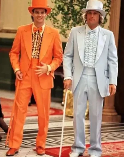 Purple and Orange Suit Dumb and Dumber purple suit costume with matching pants