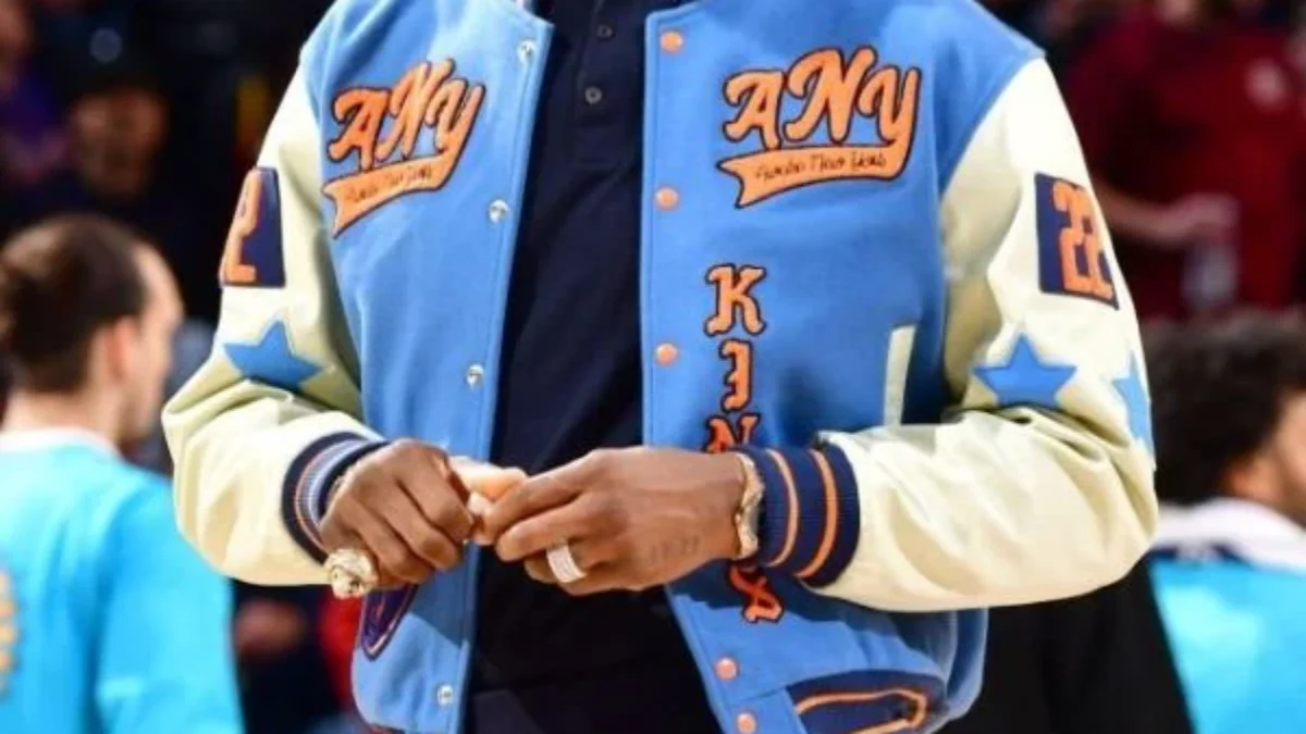 NBA 2022 LeBron James Varsity Bomber Jacket - Free Delivery