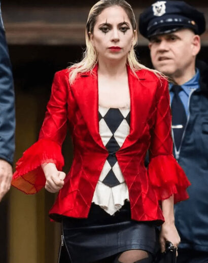 Stand Out in Style with the Joker Folie À Deux 2024 Lady Gaga Red Blazer