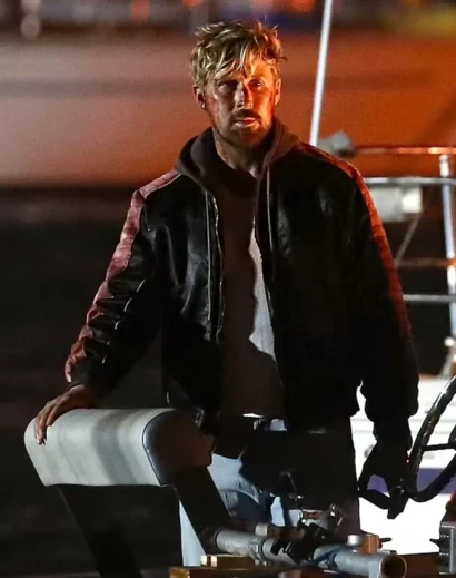 Ryan Gosling Movie-Themed Miami Vice Leather Jacket