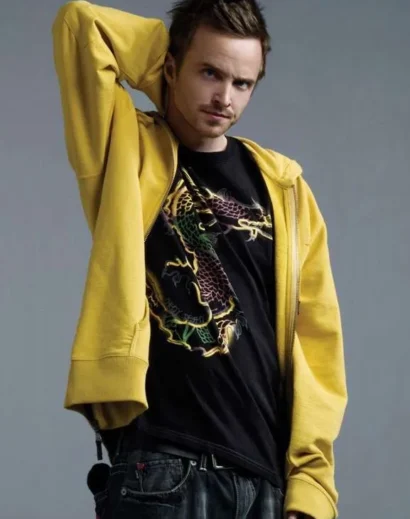 Breaking Bad Jesse Pinkman Yellow Hoodie Casual Look