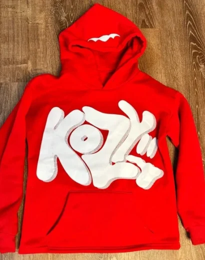 Stylish Pullover Y2K Red Kozy Hoodie for Casual Wear