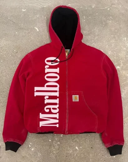 Marlboro Carhartt Jacket in Bold Red Color