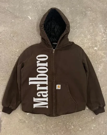 Marlboro Carhartt Jacket in Elegant Brown Tone