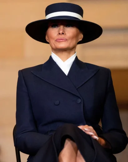 Melania Trump's Iconic Navy Look at 2025 Ceremony