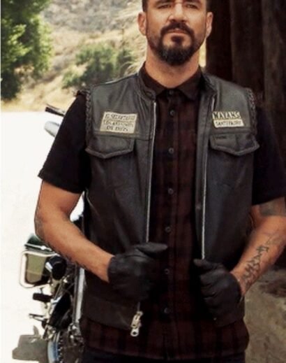 Mayans M.C. Biker Vest with Club Patches – Inspired by Angel Reyes