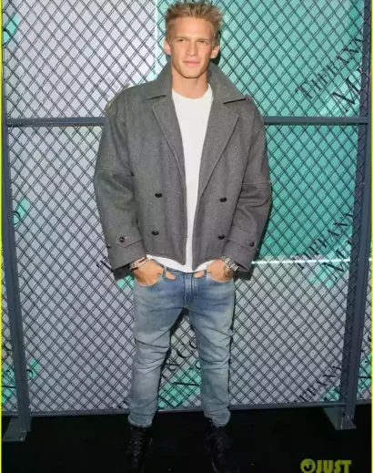 Cody Simpson at Tiffany Event in a Dapper Grey Coat Jacket