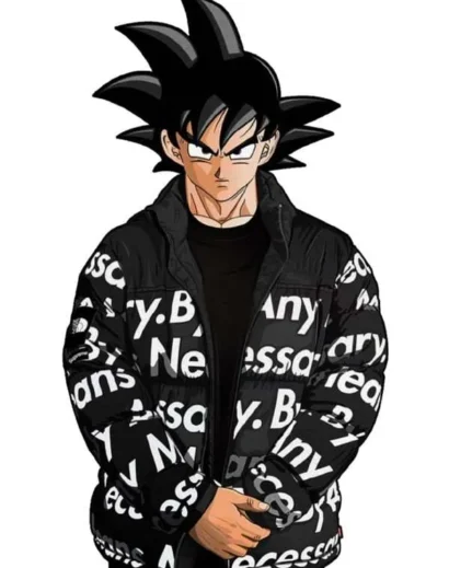 Full Outfit Inspiration with Goku Drip Dragon Ball Z Puffer Jacket