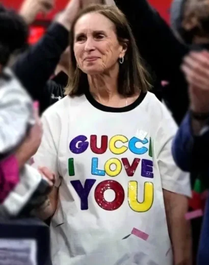 Lisa Boyer Dawn Staley Gucci I Love You T Shirt – Front View Unisex Design