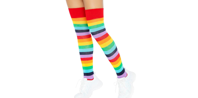 Women’s Rainbow Pride Festival Thigh High Socks