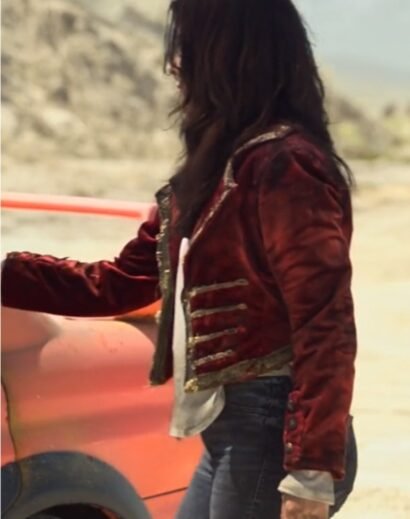 Quiet Twisted Metal Maroon Velvet Blazer Outfit