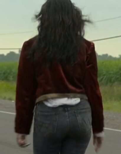 Stephanie Beatriz Cosplay Maroon Velvet Jacket