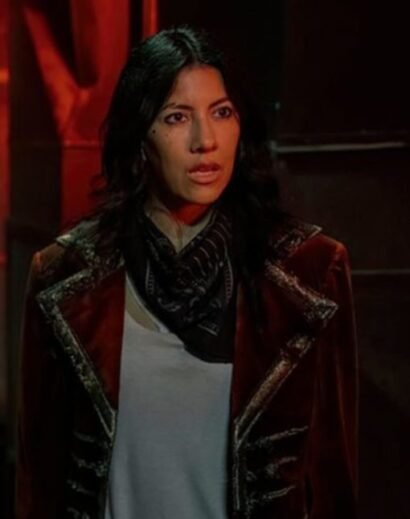 Women’s Celebrity Inspired Maroon Velvet Blazer