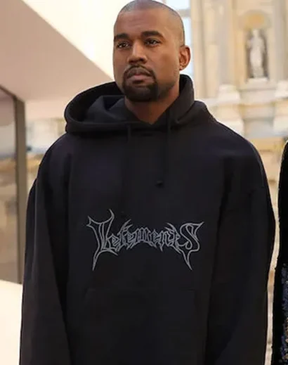 Black Vetements Hoodie Oversized Fit for Men