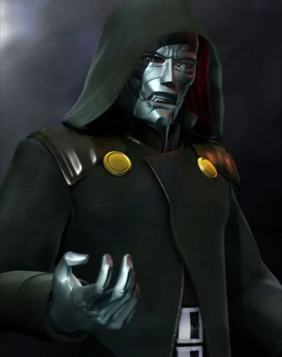 Dr. Doom Fantastic Four Cotton Coat Front View