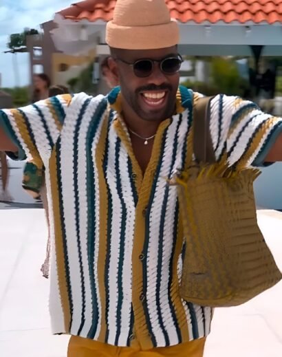 The Four Seasons Colman Domingo Inspired Crochet Shirt