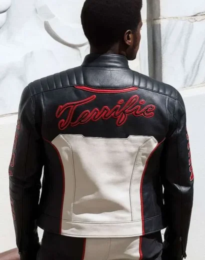 Mister Terrific DC Cosplay Leather Jacket Back Design