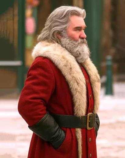 Premium Christmas Chronicles Coat – Authentic Santa Claus Suit with Shearling Fur