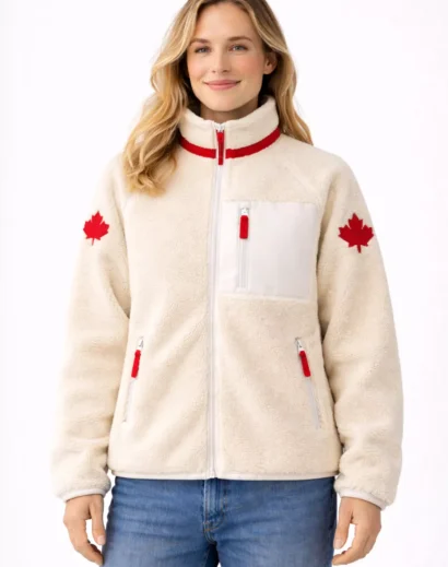 Canada goose sherpa fleece jacket women version designed as Canada sherpa jacket heated rivalry winter outerwear.