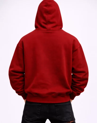 gateway-luxury-red-hooded-skully Gateway Luxury Hoodie crimson red with white flaming skull design