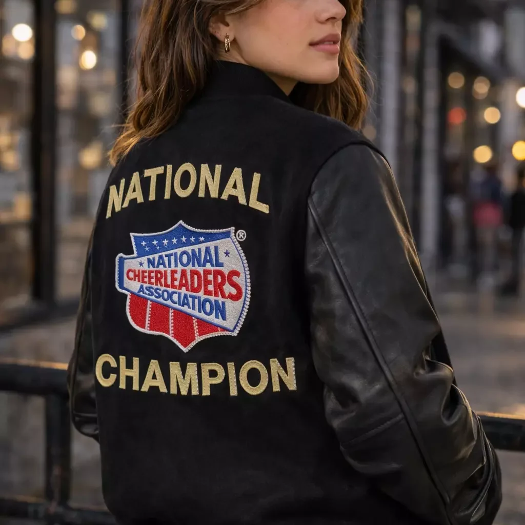 NCA National Champion Varsity Black Letterman Jacket