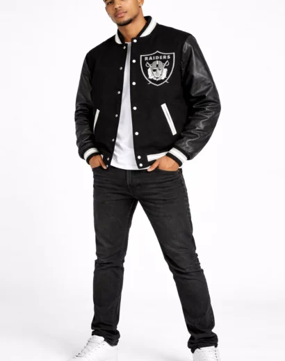 black-oakland-raiders-starter-jacket-original-vintage Black Oakland Raiders starter jacket original raiders starter jacket vintage look premium quality