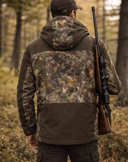 mens hunting jacket back side view hunting jacket mens full sleeve camouflage nylon hunting jacket