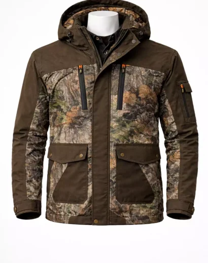 mens hunting jacket front mannequin display hunter nylon jacket mens hunting jacket green full sleeve