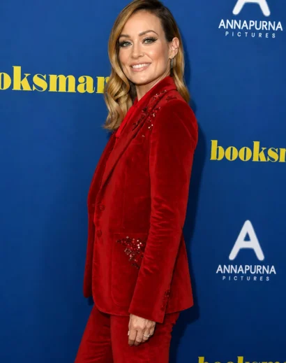 Olivia Wilde red coat inspired look – women red leather jacket style fashion
