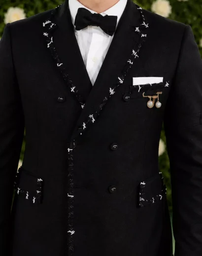 marcello hernandez met gala suit tuxedo half front portrait