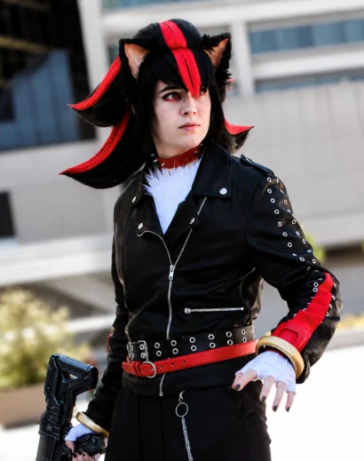 masterpost-shadow-jacket-shadow-cosplay-costume Masterpost Shadow Jacket with Shadow The Hedgehog Costume Adult Black Cosplay Outfit