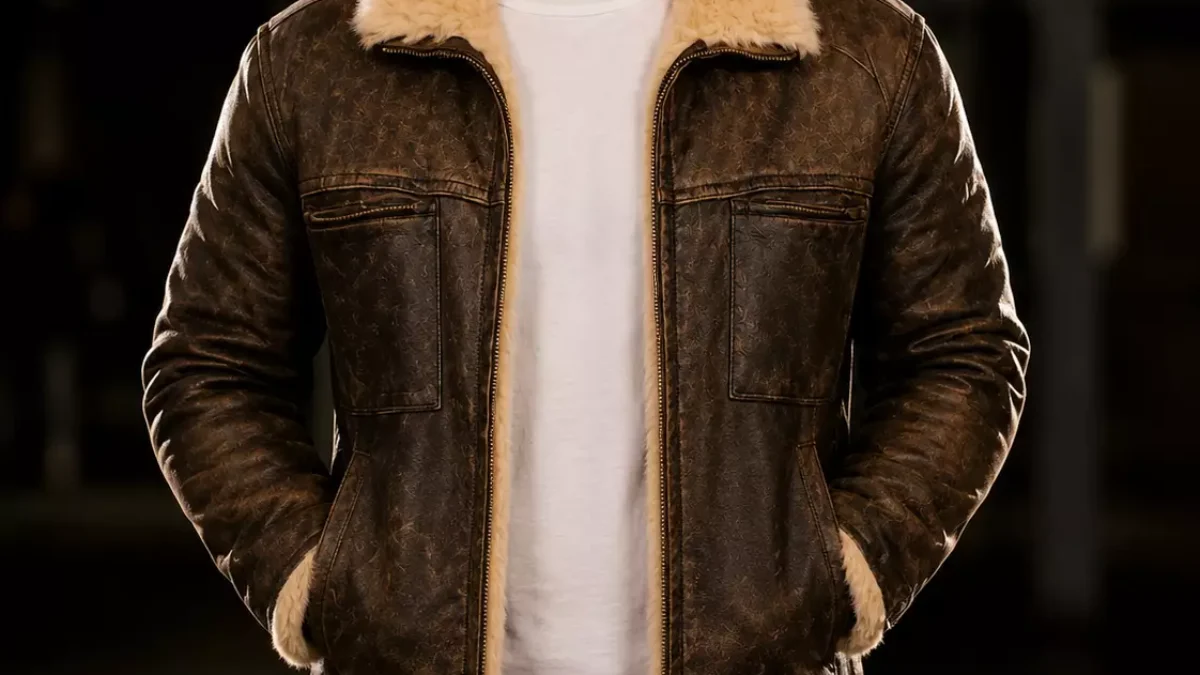 Vin Diesel Triple X Brown Leather Fur Jacket for Men