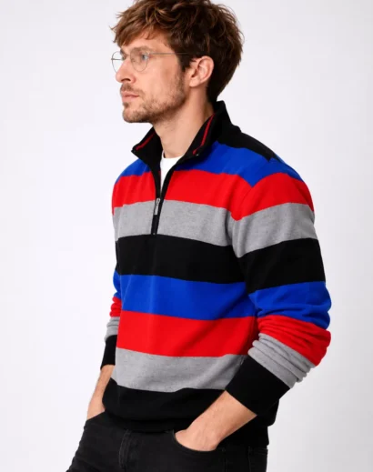 Ryan Gosling blue striped sweater inspired by Project Hail Mary style